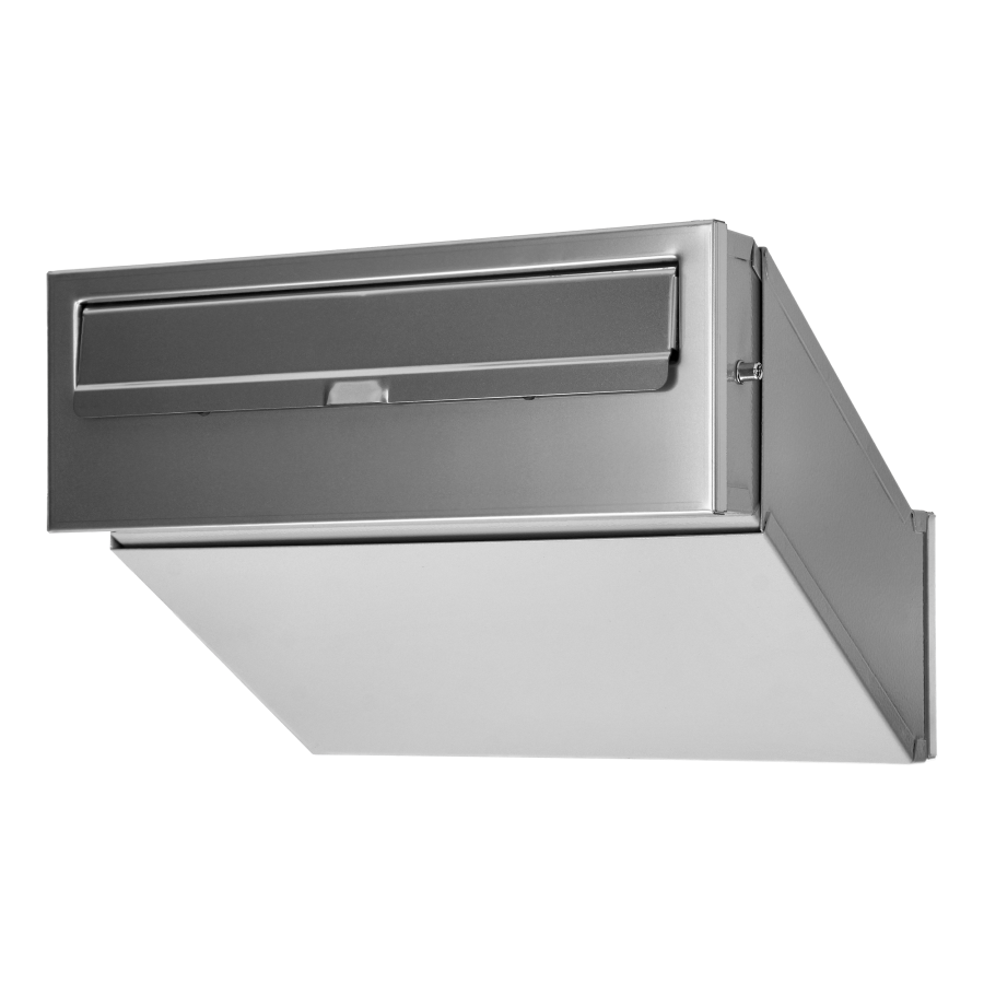 SAMOA mailbox pass-through mailbox with cylinder lock, inox